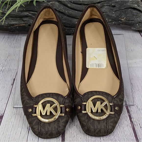 Michael Kors Fulton Studded Logo Moccasin Flats - Picture 3 of 13